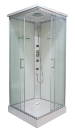Sanotechnik - TWIST 1 - Rohový sprchový kout s hydromasáží 80 x 80 x 215 cm