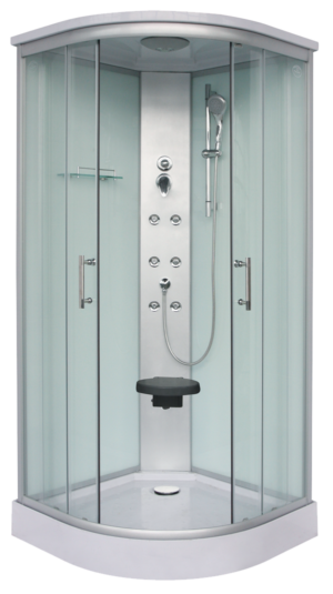 Sanotechnik - QuickLine Rumba - sprchový box čtvrtkruhový 90 x 90 x 215 cm