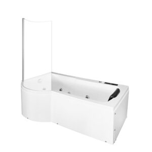 M-SPA - Levá vana se SPA zástěnou s hydromasáží 170 x 85 x 195 cm