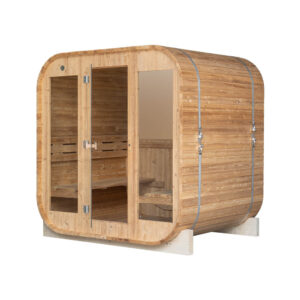 M-SPA - Zahradní sauna čtvercová 180 cm x Ø 210 cm