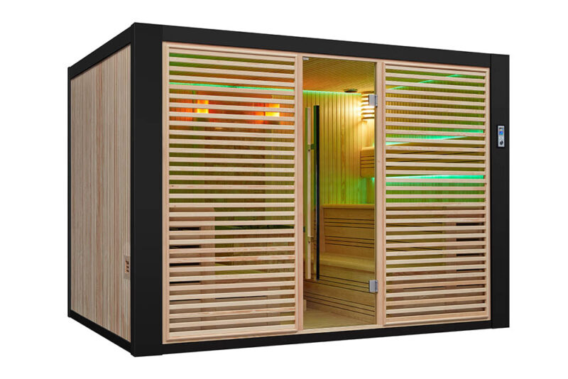 !M-SPA - Suchá sauna s kamny 300 x 200 x 210 cm 12kW