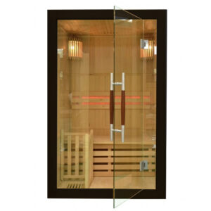 M-SPA - Suchá sauna s kamny černá 121 x 106 x 192 cm 2,3 kW