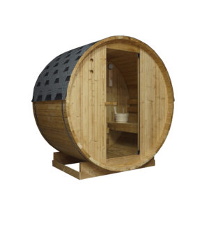 Sanotechnik Tromsö M finská venkovní sudová sauna pro 2 osoby 189x120x191,5cm