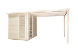 Venkovní sauna RAUMA pro 4-5 osob 460x230x219,5 cm