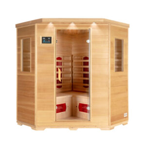 REDSUN XXL Infra kabina - 150 x 150 cm pro 4 osoby