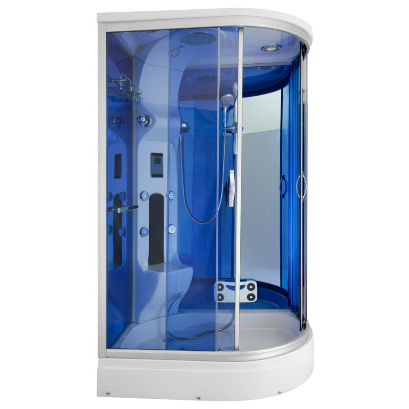 M-SPA - Sprchový box pravý bílý hydromasážní 02188 120 x 85 x 220 cm