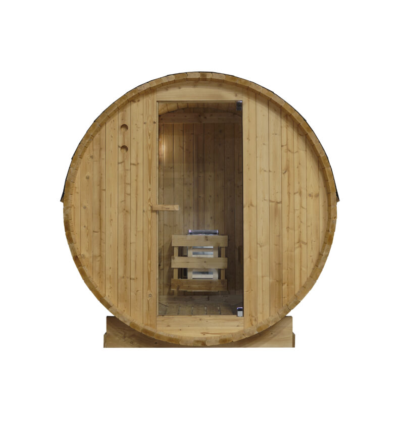 Sanotechnik Tromsö M finská venkovní sudová sauna pro 2 osoby 189x120x191,5cm