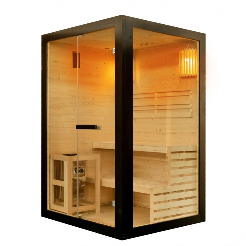 Sauna PANORAMA BLACK pro 2 osoby
