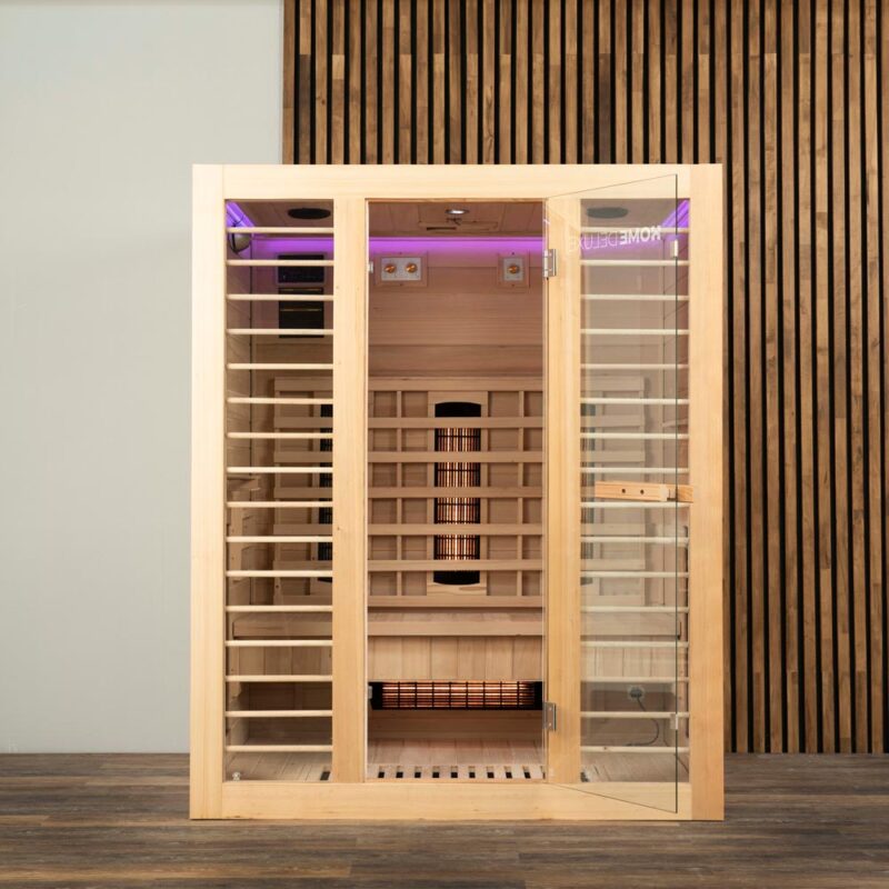 REDSUN DELUXE L Infračervená kabina - 153 x 110 cm pro 3 osoby