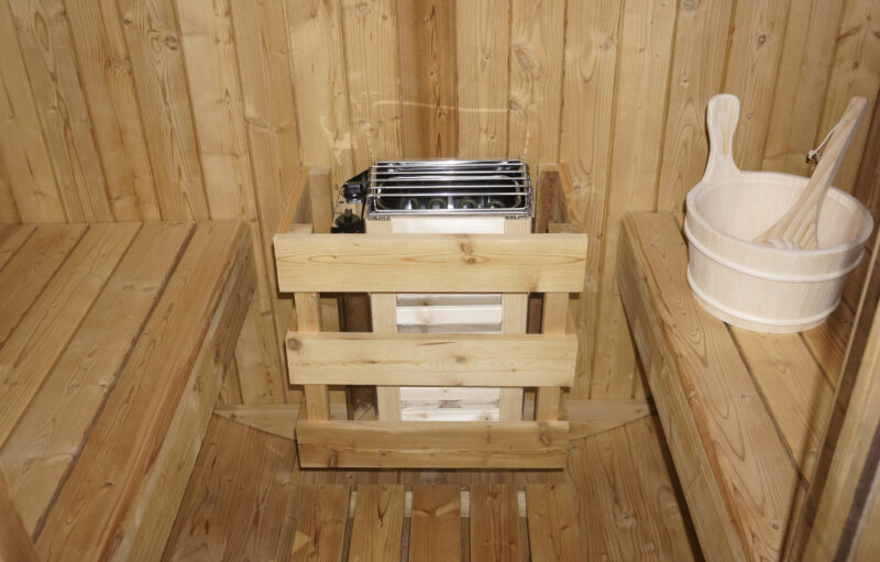 Sanotechnik Tromsö M finská venkovní sudová sauna pro 2 osoby 189x120x191,5cm