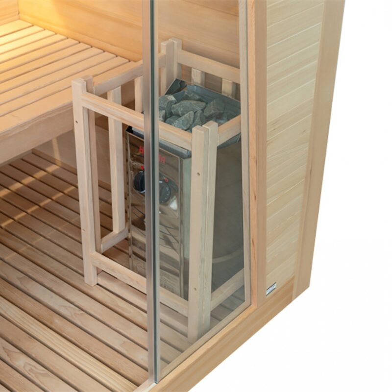 Sanotechnik Tampere finská sauna pro 2 osoby 125x110cm