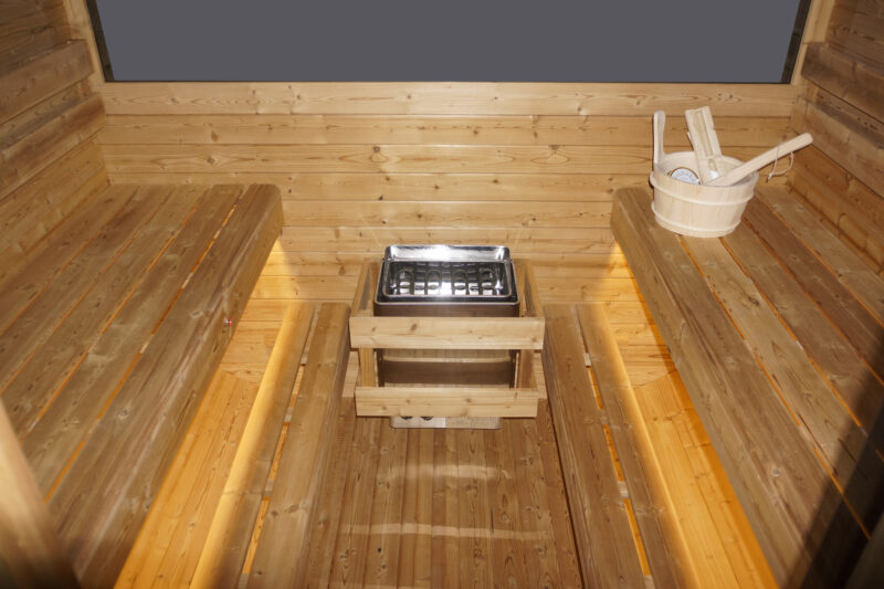 HANKO Venkovní sauna pro 6 osob 210x180x210 cm
