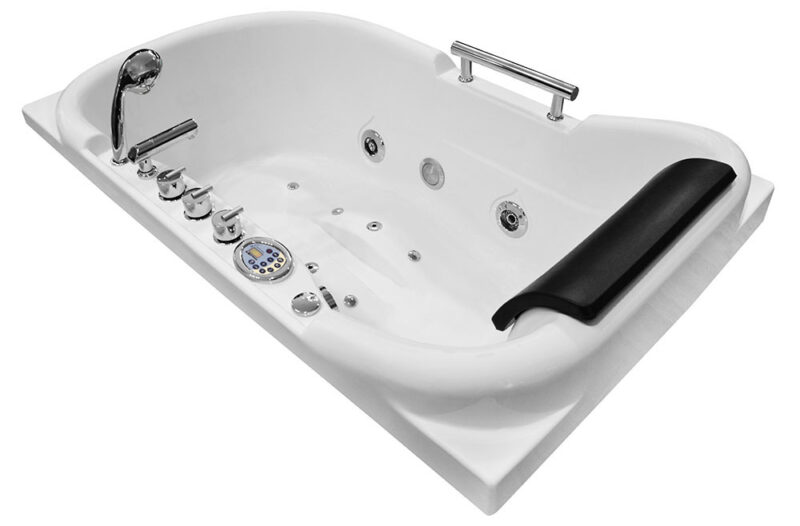 M-SPA - Levá koupelnová vana SPA s hydromasáží 140 x 87 x 67 cm