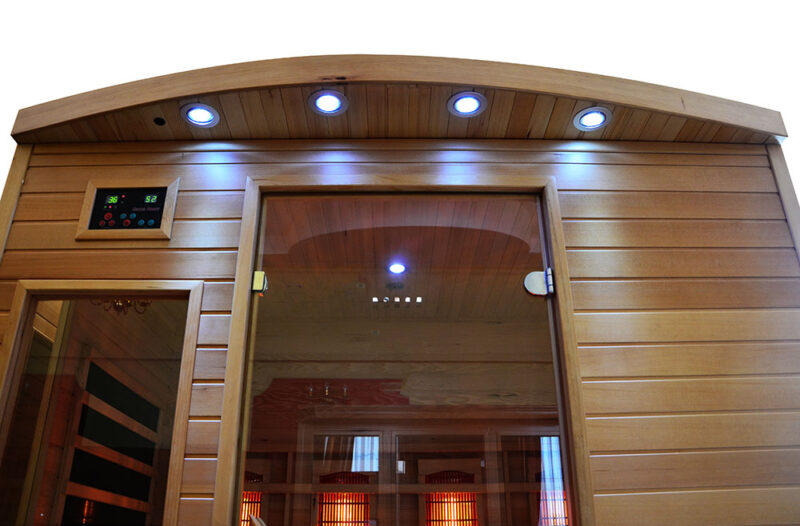 M-Spa - Infrasauna karbon-keramika pro 4 osoby 175 x 135 x 190 cm