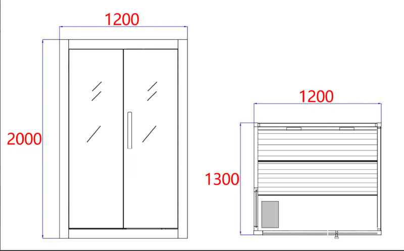 PANORAMA sauna pro 2 osoby